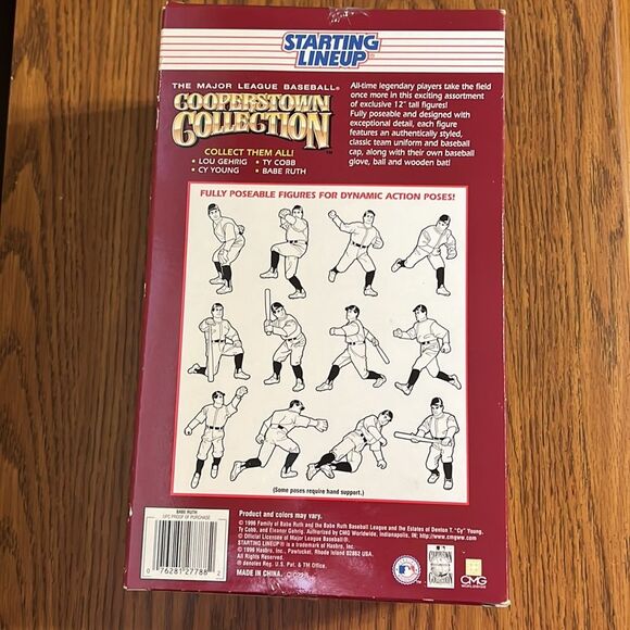 😊3/$30 Starting Lineup Cooperstown Collection Babe Ruth NIB Collectable item - Picture 6 of 9